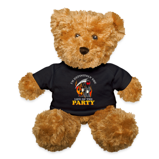 I'm Definitely The Life Of The Party, Grim Reaper, Death, Happy Halloween, Monster, Trick Or Treat, Spooky, Scary, Skull, Wolf, Werewolf, Orange, Bat, Red, Teddy Bear - black