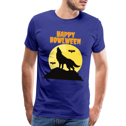 Happy Howlween, Happy Halloween, Monster, Trick Or Treat, Halloween, Spooky, Scary, Skull, Men's Premium T-Shirt - royal blue