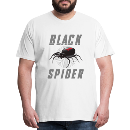 Black Spider Shirt, Black Widow Shirt, Black Widow, Movie Shirt, Birthday Gift Idea, Black Spider, Halloween Gift Idea, Halloween Lover Men's Premium T-Shirt - white