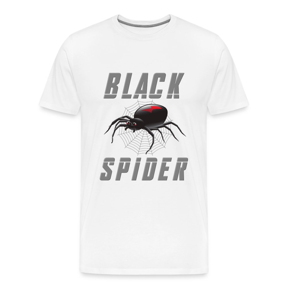 Black Spider Shirt, Black Widow Shirt, Black Widow, Movie Shirt, Birthday Gift Idea, Black Spider, Halloween Gift Idea, Halloween Lover Men's Premium T-Shirt - white