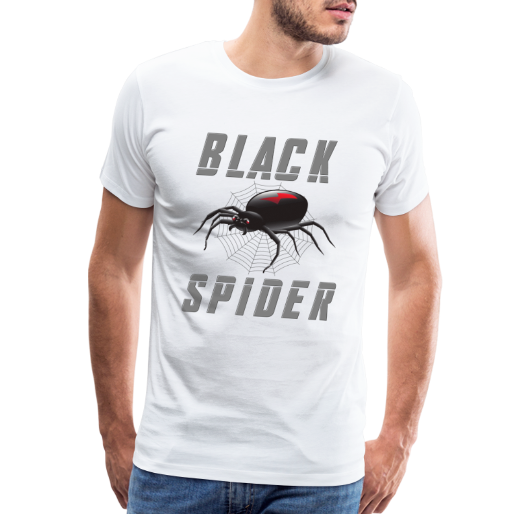 Black Spider Shirt, Black Widow Shirt, Black Widow, Movie Shirt, Birthday Gift Idea, Black Spider, Halloween Gift Idea, Halloween Lover Men's Premium T-Shirt - white