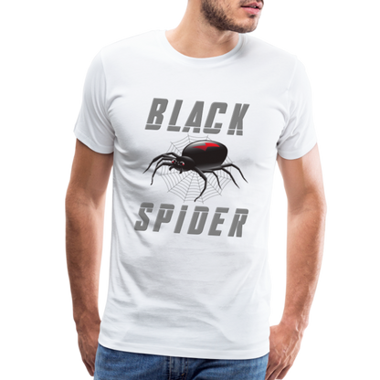 Black Spider Shirt, Black Widow Shirt, Black Widow, Movie Shirt, Birthday Gift Idea, Black Spider, Halloween Gift Idea, Halloween Lover Men's Premium T-Shirt - white