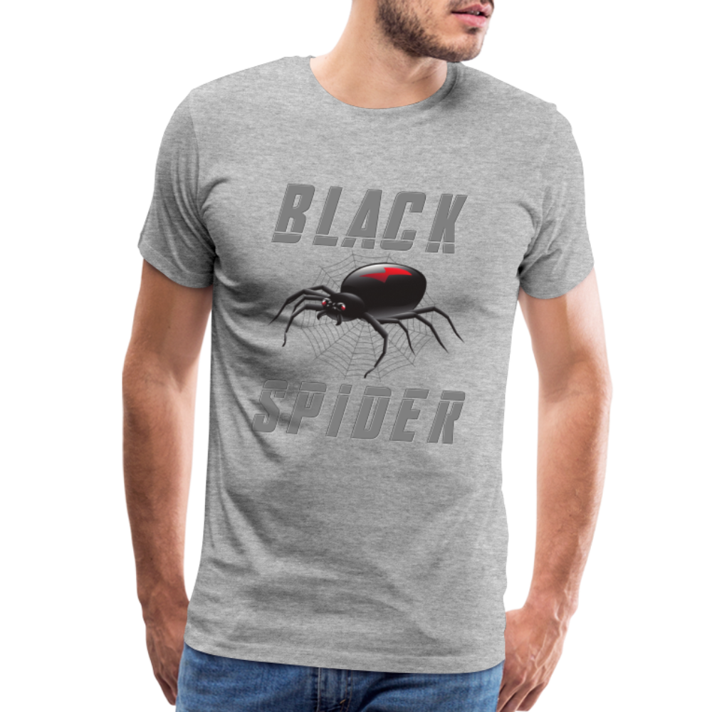 Black Spider Shirt, Black Widow Shirt, Black Widow, Movie Shirt, Birthday Gift Idea, Black Spider, Halloween Gift Idea, Halloween Lover Men's Premium T-Shirt - heather gray
