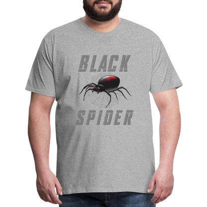 Black Spider Shirt, Black Widow Shirt, Black Widow, Movie Shirt, Birthday Gift Idea, Black Spider, Halloween Gift Idea, Halloween Lover Men's Premium T-Shirt - heather gray