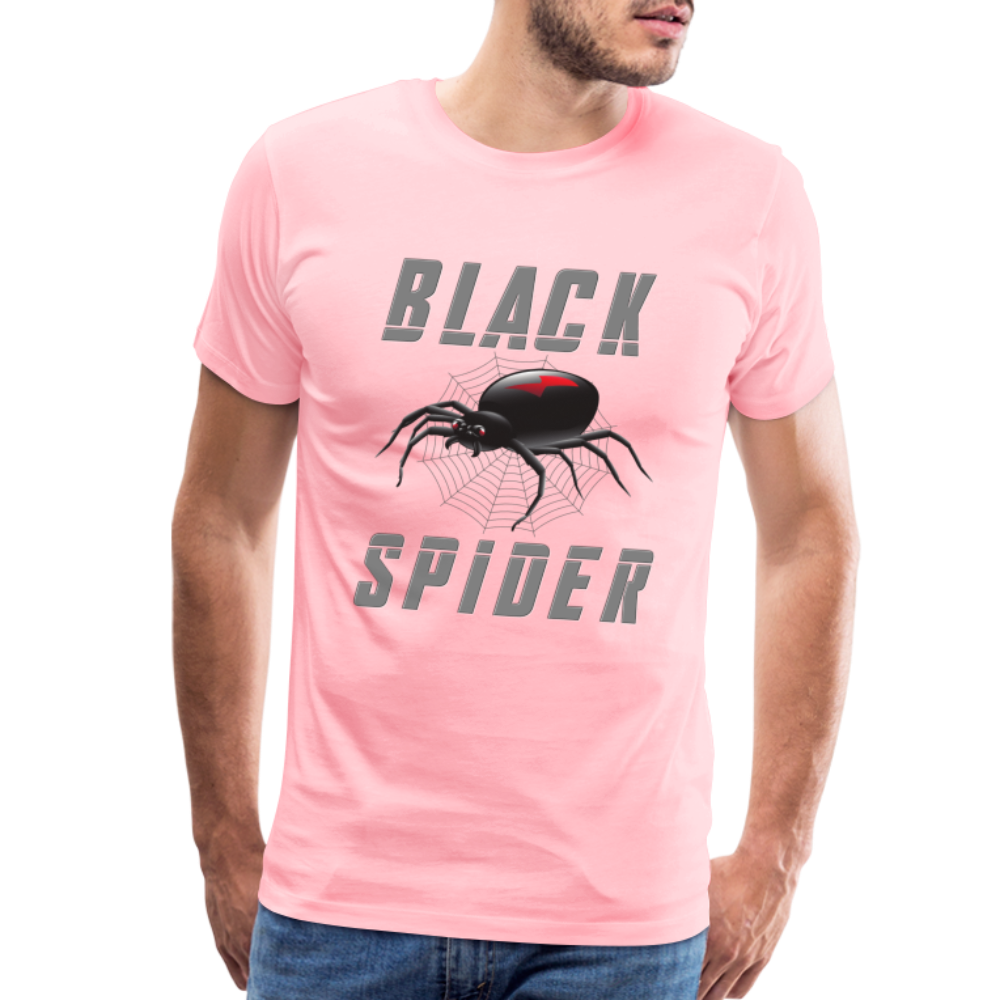 Black Spider Shirt, Black Widow Shirt, Black Widow, Movie Shirt, Birthday Gift Idea, Black Spider, Halloween Gift Idea, Halloween Lover Men's Premium T-Shirt - pink