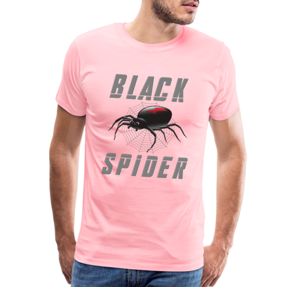 Black Spider Shirt, Black Widow Shirt, Black Widow, Movie Shirt, Birthday Gift Idea, Black Spider, Halloween Gift Idea, Halloween Lover Men's Premium T-Shirt - pink