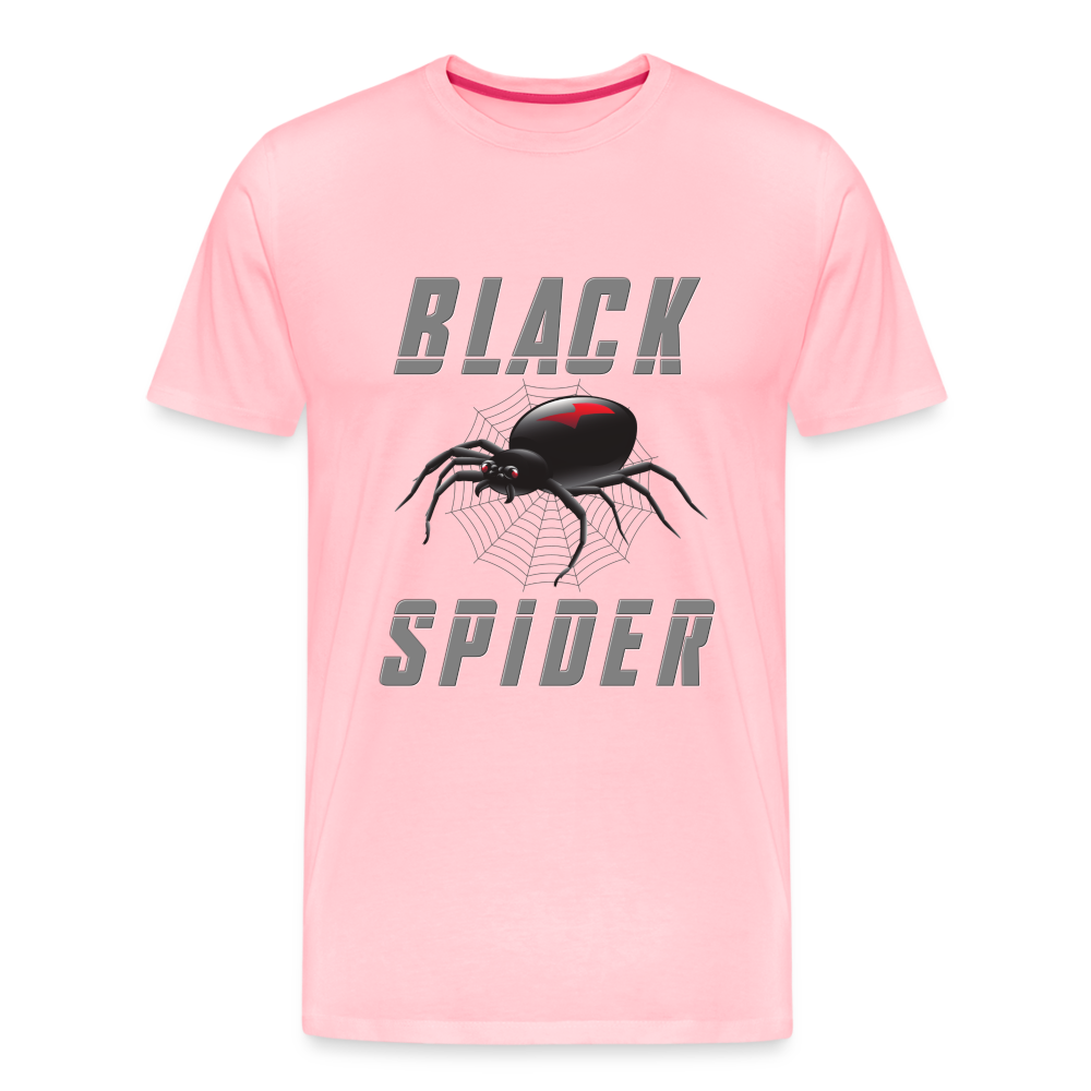 Black Spider Shirt, Black Widow Shirt, Black Widow, Movie Shirt, Birthday Gift Idea, Black Spider, Halloween Gift Idea, Halloween Lover Men's Premium T-Shirt - pink