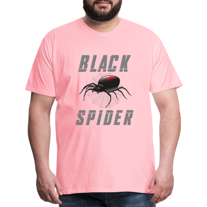 Black Spider Shirt, Black Widow Shirt, Black Widow, Movie Shirt, Birthday Gift Idea, Black Spider, Halloween Gift Idea, Halloween Lover Men's Premium T-Shirt - pink