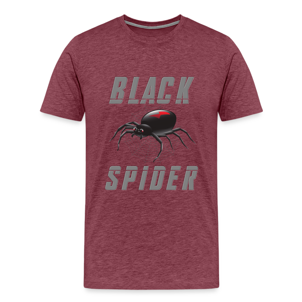 Black Spider Shirt, Black Widow Shirt, Black Widow, Movie Shirt, Birthday Gift Idea, Black Spider, Halloween Gift Idea, Halloween Lover Men's Premium T-Shirt - heather burgundy