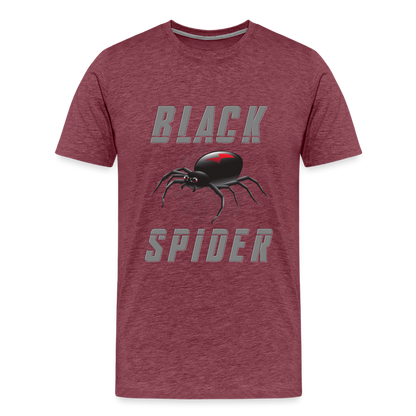 Black Spider Shirt, Black Widow Shirt, Black Widow, Movie Shirt, Birthday Gift Idea, Black Spider, Halloween Gift Idea, Halloween Lover Men's Premium T-Shirt - heather burgundy