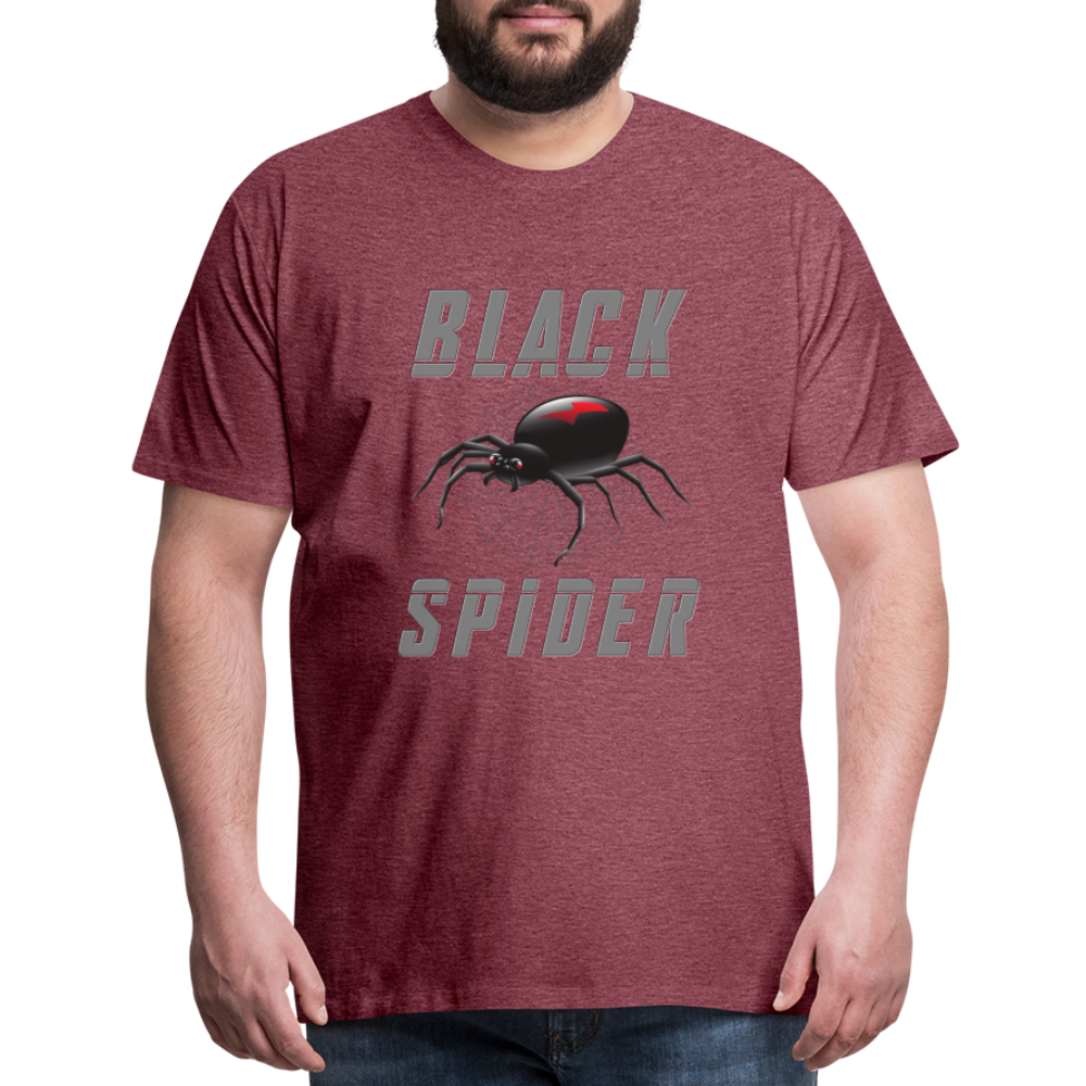 Black Spider Shirt, Black Widow Shirt, Black Widow, Movie Shirt, Birthday Gift Idea, Black Spider, Halloween Gift Idea, Halloween Lover Men's Premium T-Shirt - heather burgundy