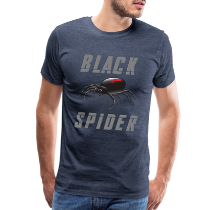 Black Spider Shirt, Black Widow Shirt, Black Widow, Movie Shirt, Birthday Gift Idea, Black Spider, Halloween Gift Idea, Halloween Lover Men's Premium T-Shirt - heather blue