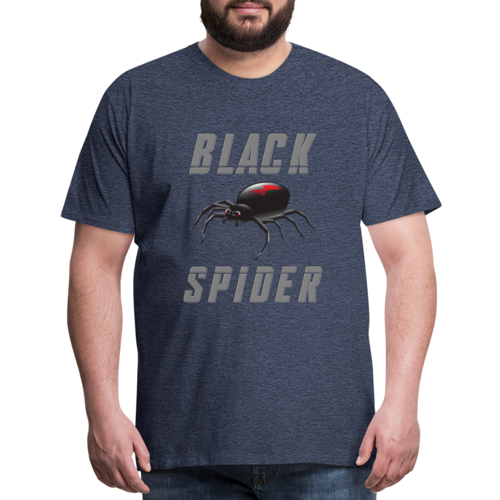 Black Spider Shirt, Black Widow Shirt, Black Widow, Movie Shirt, Birthday Gift Idea, Black Spider, Halloween Gift Idea, Halloween Lover Men's Premium T-Shirt - heather blue