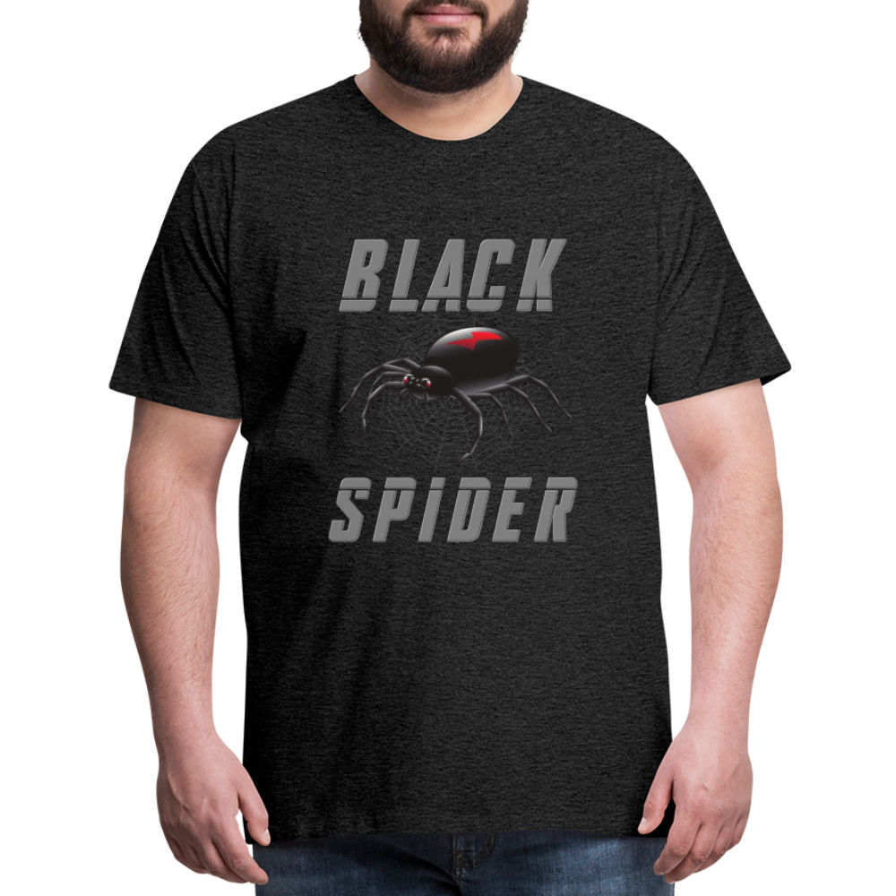 Black Spider Shirt, Black Widow Shirt, Black Widow, Movie Shirt, Birthday Gift Idea, Black Spider, Halloween Gift Idea, Halloween Lover Men's Premium T-Shirt - charcoal grey