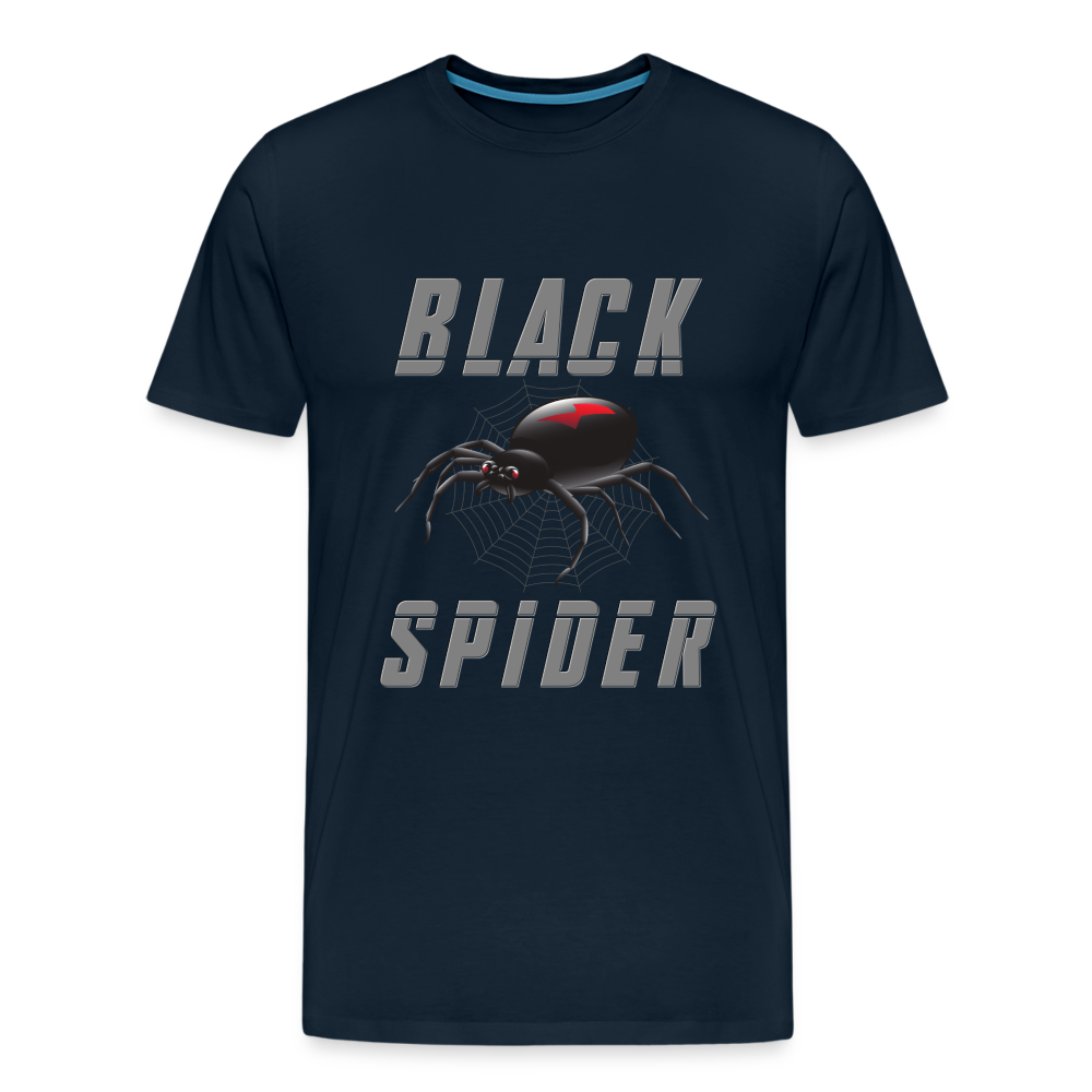 Black Spider Shirt, Black Widow Shirt, Black Widow, Movie Shirt, Birthday Gift Idea, Black Spider, Halloween Gift Idea, Halloween Lover Men's Premium T-Shirt - deep navy