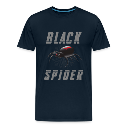 Black Spider Shirt, Black Widow Shirt, Black Widow, Movie Shirt, Birthday Gift Idea, Black Spider, Halloween Gift Idea, Halloween Lover Men's Premium T-Shirt - deep navy