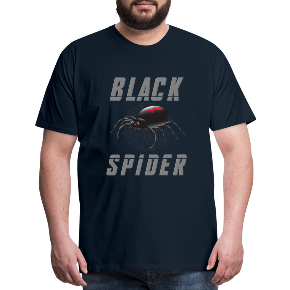 Black Spider Shirt, Black Widow Shirt, Black Widow, Movie Shirt, Birthday Gift Idea, Black Spider, Halloween Gift Idea, Halloween Lover Men's Premium T-Shirt - deep navy