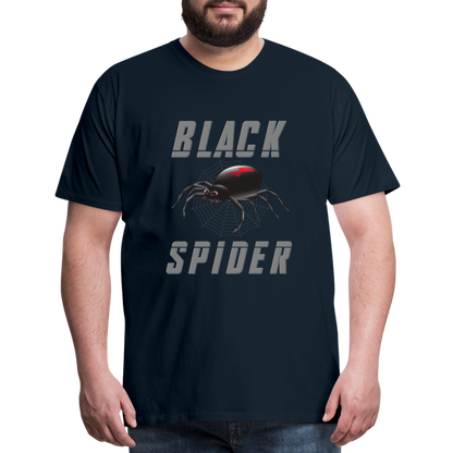 Black Spider Shirt, Black Widow Shirt, Black Widow, Movie Shirt, Birthday Gift Idea, Black Spider, Halloween Gift Idea, Halloween Lover Men's Premium T-Shirt - deep navy