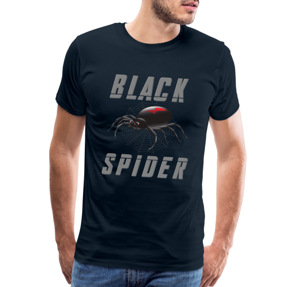 Black Spider Shirt, Black Widow Shirt, Black Widow, Movie Shirt, Birthday Gift Idea, Black Spider, Halloween Gift Idea, Halloween Lover Men's Premium T-Shirt - deep navy