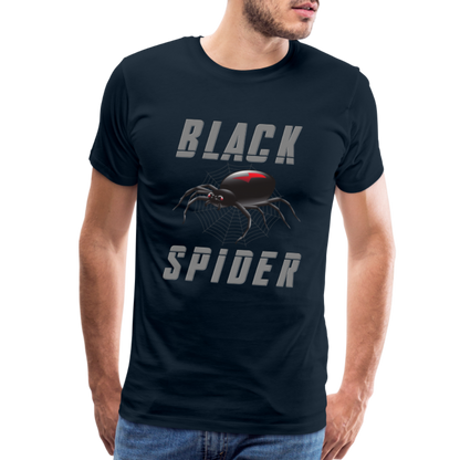 Black Spider Shirt, Black Widow Shirt, Black Widow, Movie Shirt, Birthday Gift Idea, Black Spider, Halloween Gift Idea, Halloween Lover Men's Premium T-Shirt - deep navy