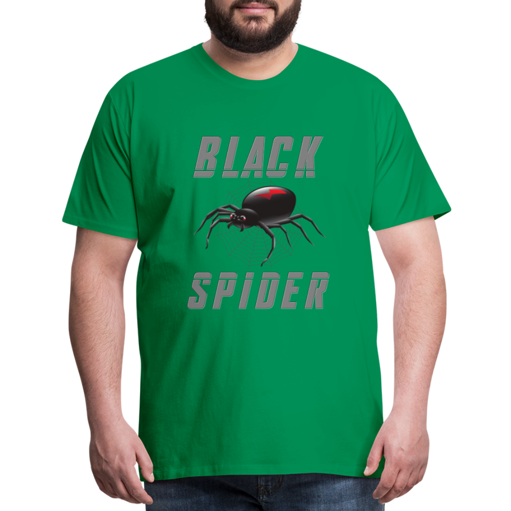 Black Spider Shirt, Black Widow Shirt, Black Widow, Movie Shirt, Birthday Gift Idea, Black Spider, Halloween Gift Idea, Halloween Lover Men's Premium T-Shirt - kelly green
