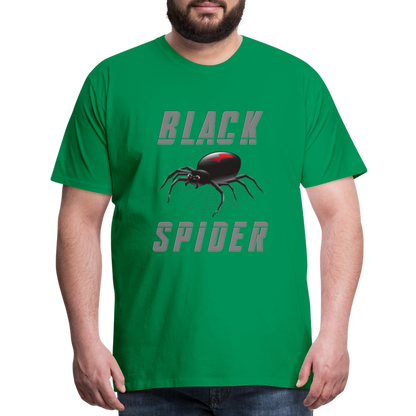Black Spider Shirt, Black Widow Shirt, Black Widow, Movie Shirt, Birthday Gift Idea, Black Spider, Halloween Gift Idea, Halloween Lover Men's Premium T-Shirt - kelly green