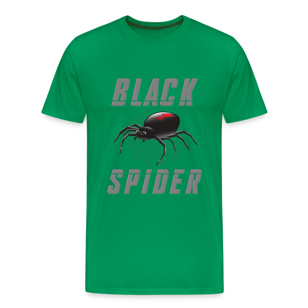Black Spider Shirt, Black Widow Shirt, Black Widow, Movie Shirt, Birthday Gift Idea, Black Spider, Halloween Gift Idea, Halloween Lover Men's Premium T-Shirt - kelly green