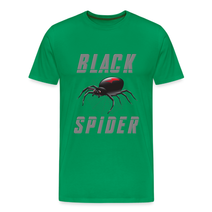 Black Spider Shirt, Black Widow Shirt, Black Widow, Movie Shirt, Birthday Gift Idea, Black Spider, Halloween Gift Idea, Halloween Lover Men's Premium T-Shirt - kelly green