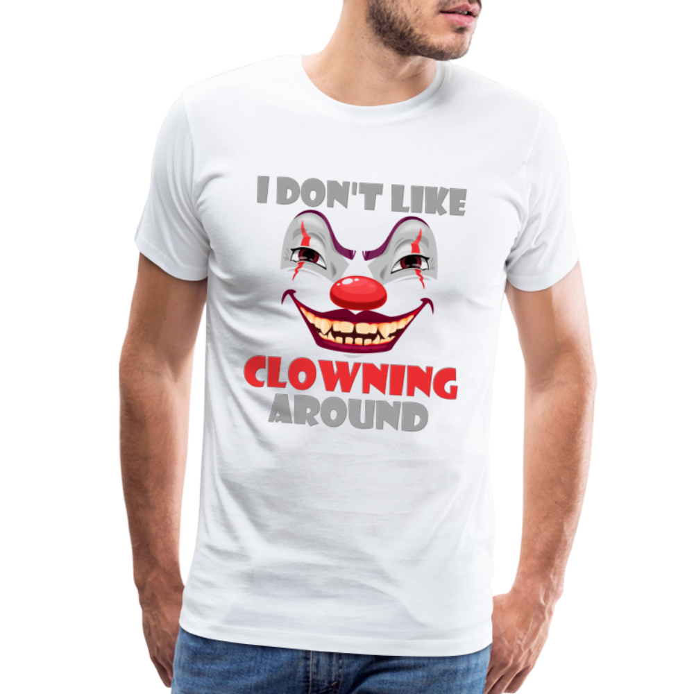 Art The Clown, Scary, Spooky, I Don't Like Clowning Around, Halloween Horror, Massacre, Clown, Party, Balloons - white