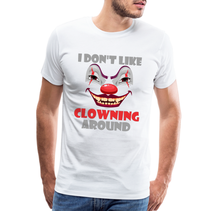 Art The Clown, Scary, Spooky, I Don't Like Clowning Around, Halloween Horror, Massacre, Clown, Party, Balloons - white