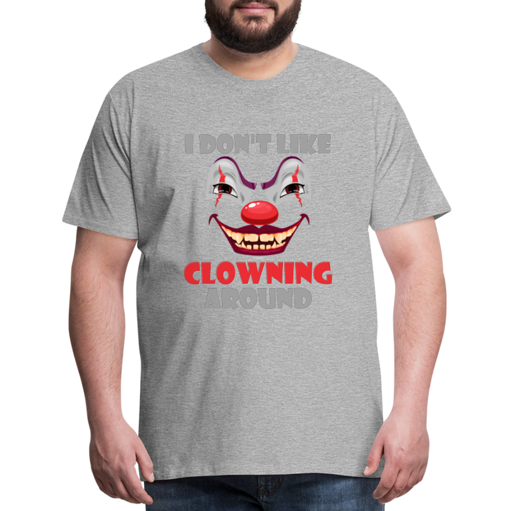 Art The Clown, Scary, Spooky, I Don't Like Clowning Around, Halloween Horror, Massacre, Clown, Party, Balloons - heather gray
