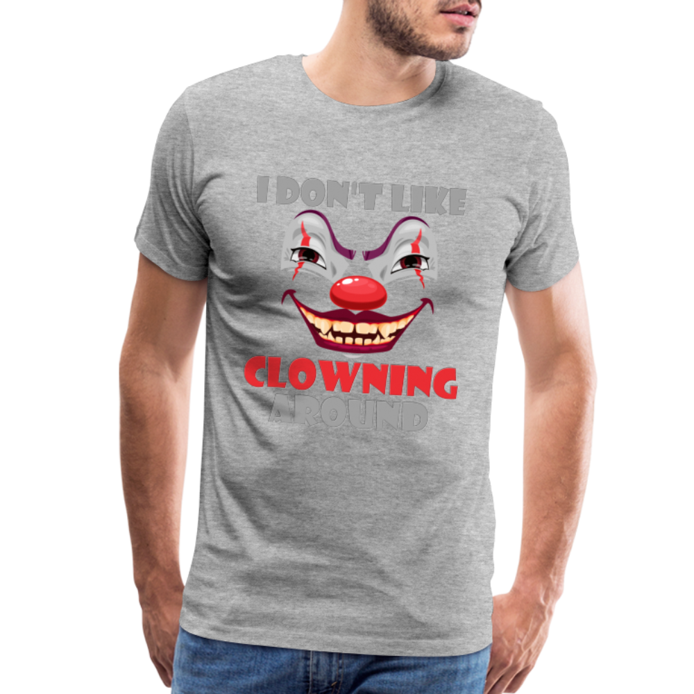 Art The Clown, Scary, Spooky, I Don't Like Clowning Around, Halloween Horror, Massacre, Clown, Party, Balloons - heather gray