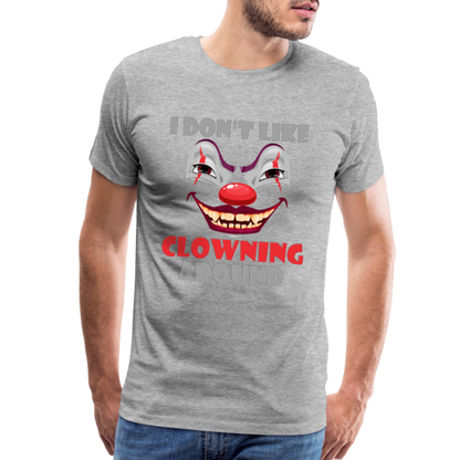 Art The Clown, Scary, Spooky, I Don't Like Clowning Around, Halloween Horror, Massacre, Clown, Party, Balloons - heather gray