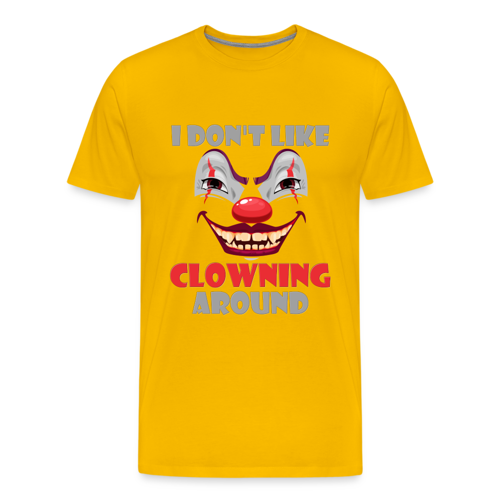 Art The Clown, Scary, Spooky, I Don't Like Clowning Around, Halloween Horror, Massacre, Clown, Party, Balloons - sun yellow