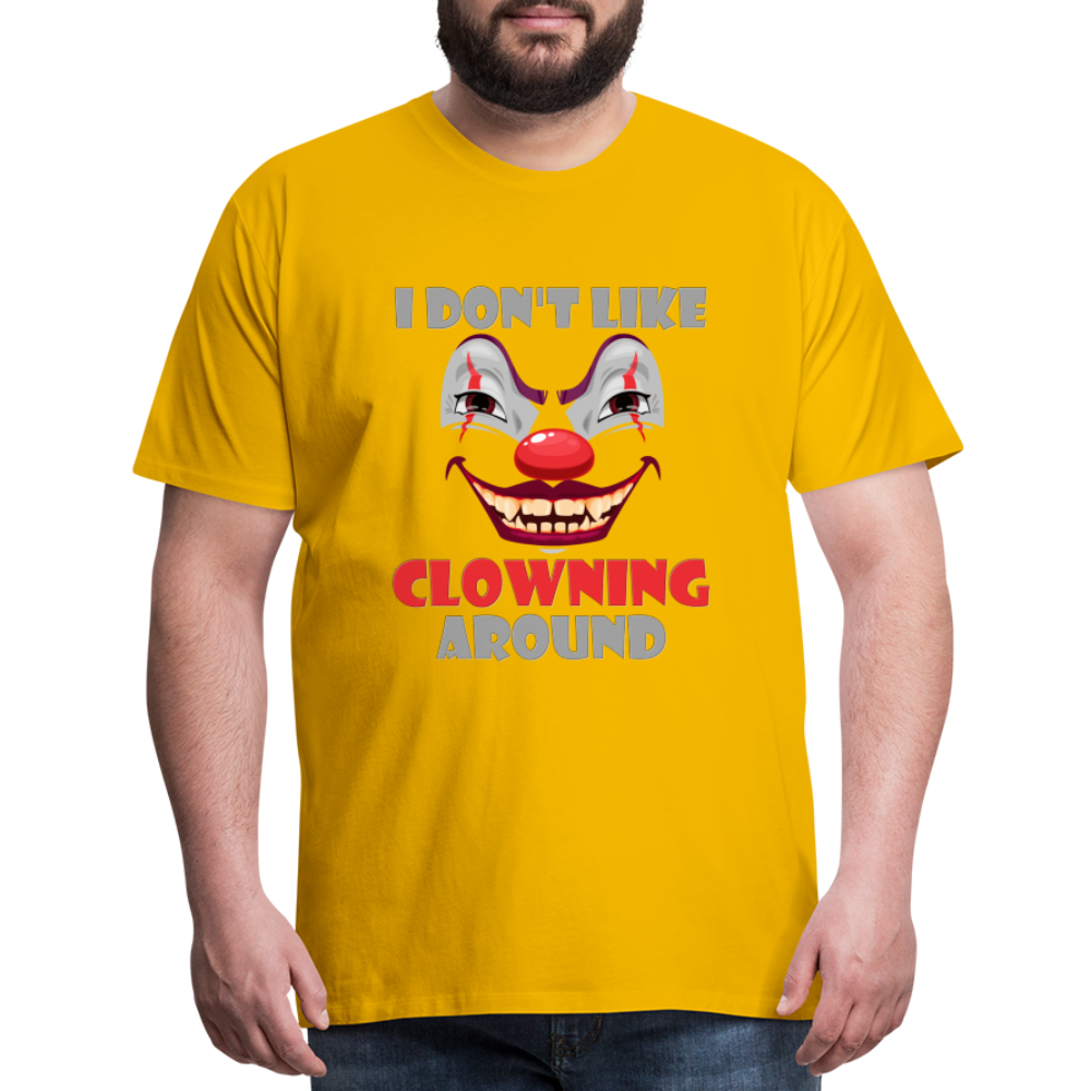 Art The Clown, Scary, Spooky, I Don't Like Clowning Around, Halloween Horror, Massacre, Clown, Party, Balloons - sun yellow
