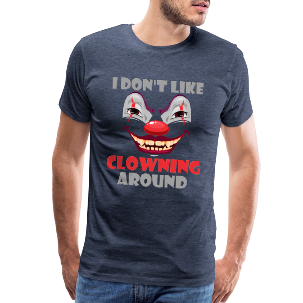 Art The Clown, Scary, Spooky, I Don't Like Clowning Around, Halloween Horror, Massacre, Clown, Party, Balloons - heather blue
