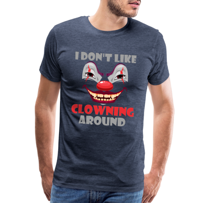 Art The Clown, Scary, Spooky, I Don't Like Clowning Around, Halloween Horror, Massacre, Clown, Party, Balloons - heather blue