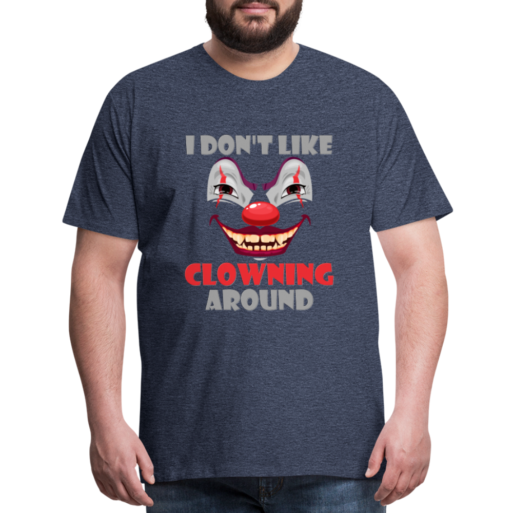 Art The Clown, Scary, Spooky, I Don't Like Clowning Around, Halloween Horror, Massacre, Clown, Party, Balloons - heather blue
