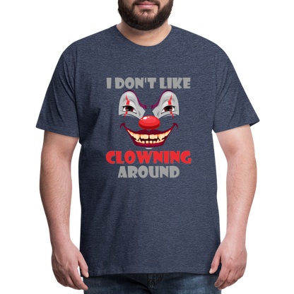 Art The Clown, Scary, Spooky, I Don't Like Clowning Around, Halloween Horror, Massacre, Clown, Party, Balloons - heather blue