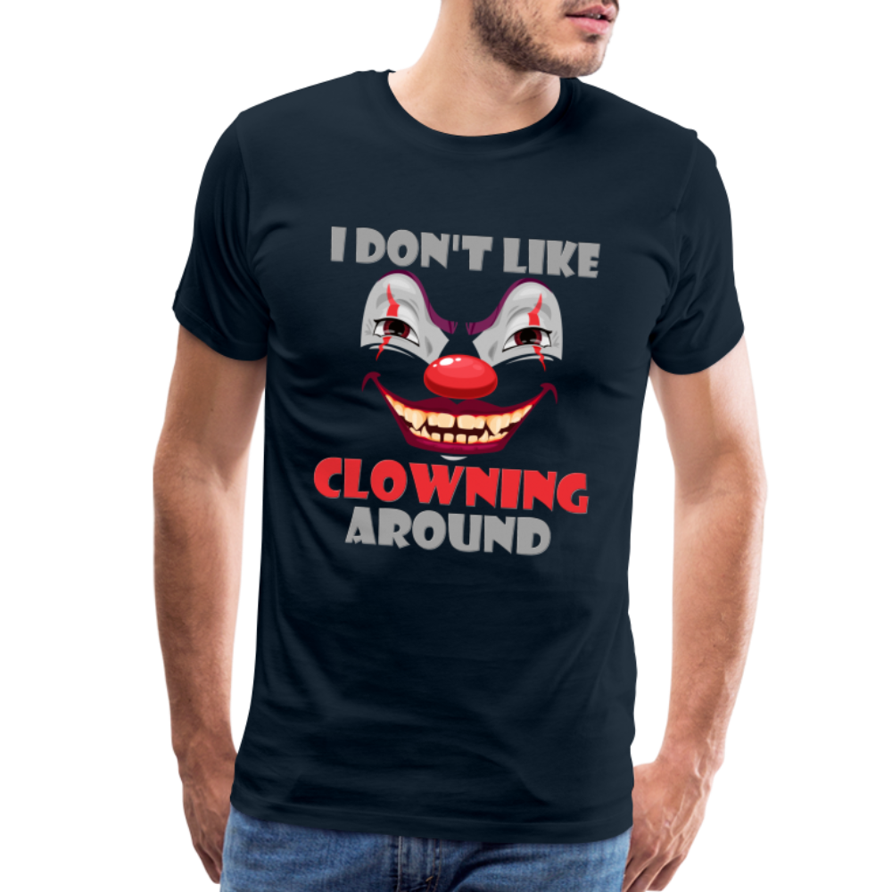 Art The Clown, Scary, Spooky, I Don't Like Clowning Around, Halloween Horror, Massacre, Clown, Party, Balloons - deep navy