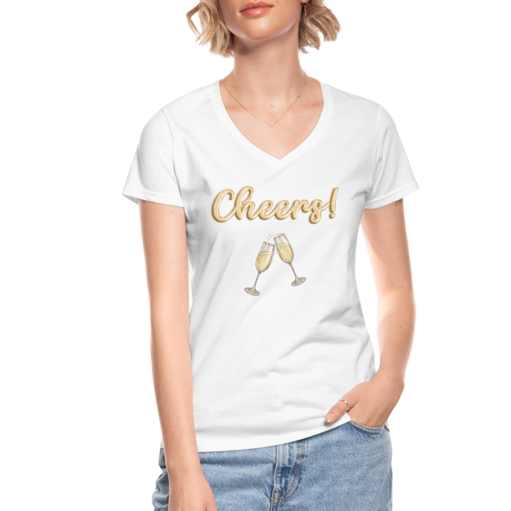 Cheers Shirt, New Years shirt, Nye shirt, gold glitter new years shirt, womens new years eve shirt, new years eve shirt women, 2022 2023 shirt, NYE, 2023 Shirt - white