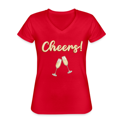 Cheers Shirt, New Years shirt, Nye shirt, gold glitter new years shirt, womens new years eve shirt, new years eve shirt women, 2022 2023 shirt, NYE, 2023 Shirt - red