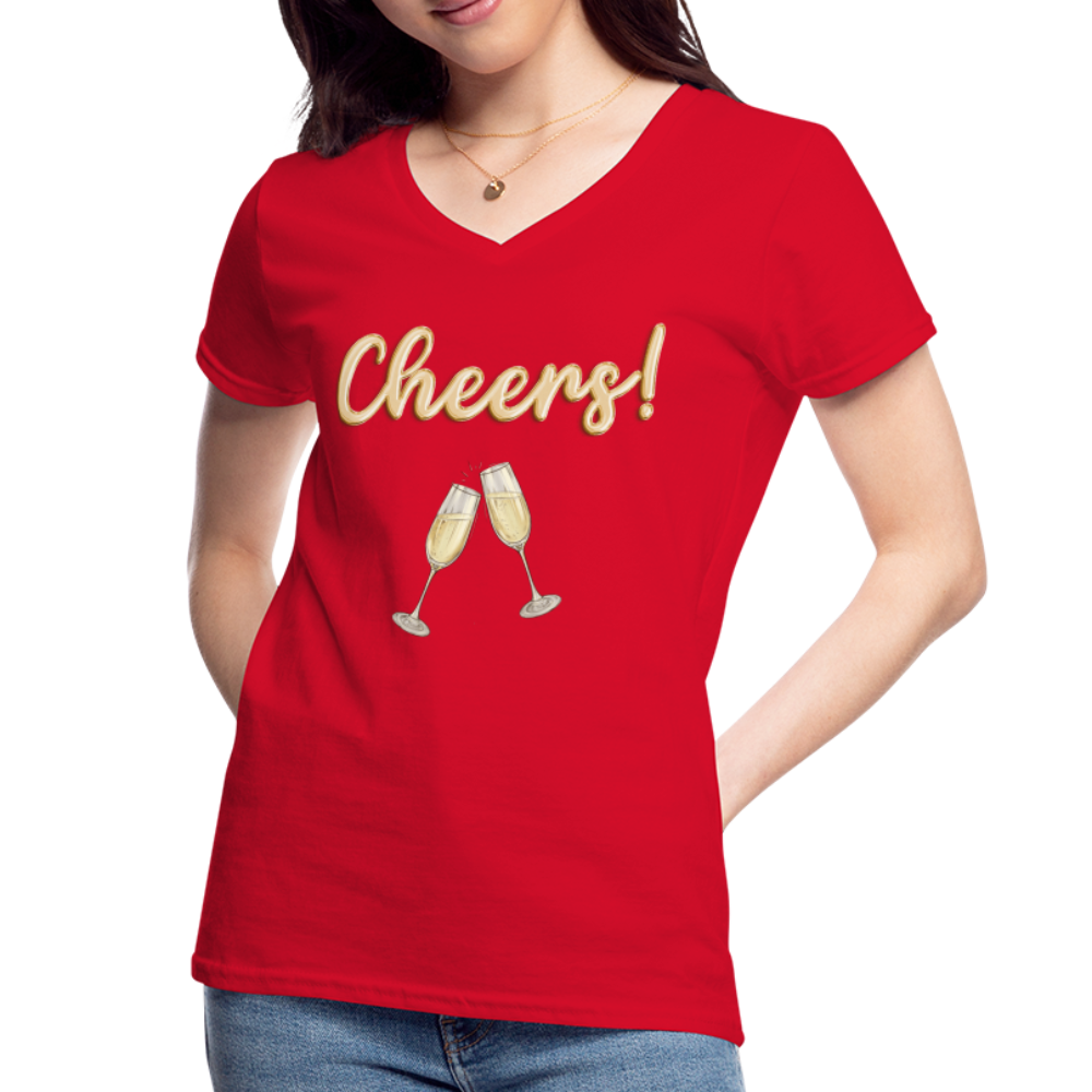 Cheers Shirt, New Years shirt, Nye shirt, gold glitter new years shirt, womens new years eve shirt, new years eve shirt women, 2022 2023 shirt, NYE, 2023 Shirt - red