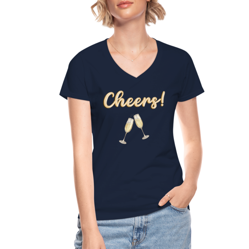 Cheers Shirt, New Years shirt, Nye shirt, gold glitter new years shirt, womens new years eve shirt, new years eve shirt women, 2022 2023 shirt, NYE, 2023 Shirt - navy