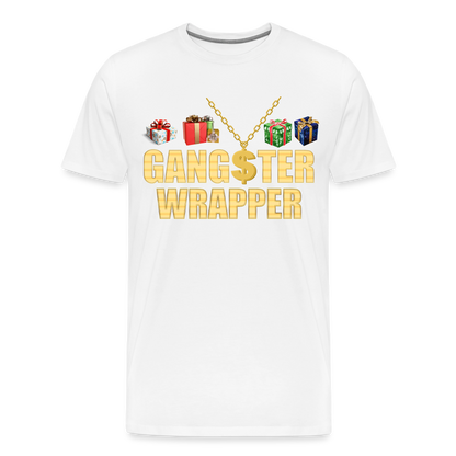 Gangster Wrapper Shirt, Gangsta Wrapper T-Shirt, Gangsta Wrapper Tshirt, Gangsta Wrapper Shirt, Funny Christmas Shirt, Wrapping Shirt - white