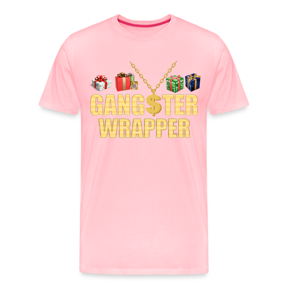 Gangster Wrapper Shirt, Gangsta Wrapper T-Shirt, Gangsta Wrapper Tshirt, Gangsta Wrapper Shirt, Funny Christmas Shirt, Wrapping Shirt - pink