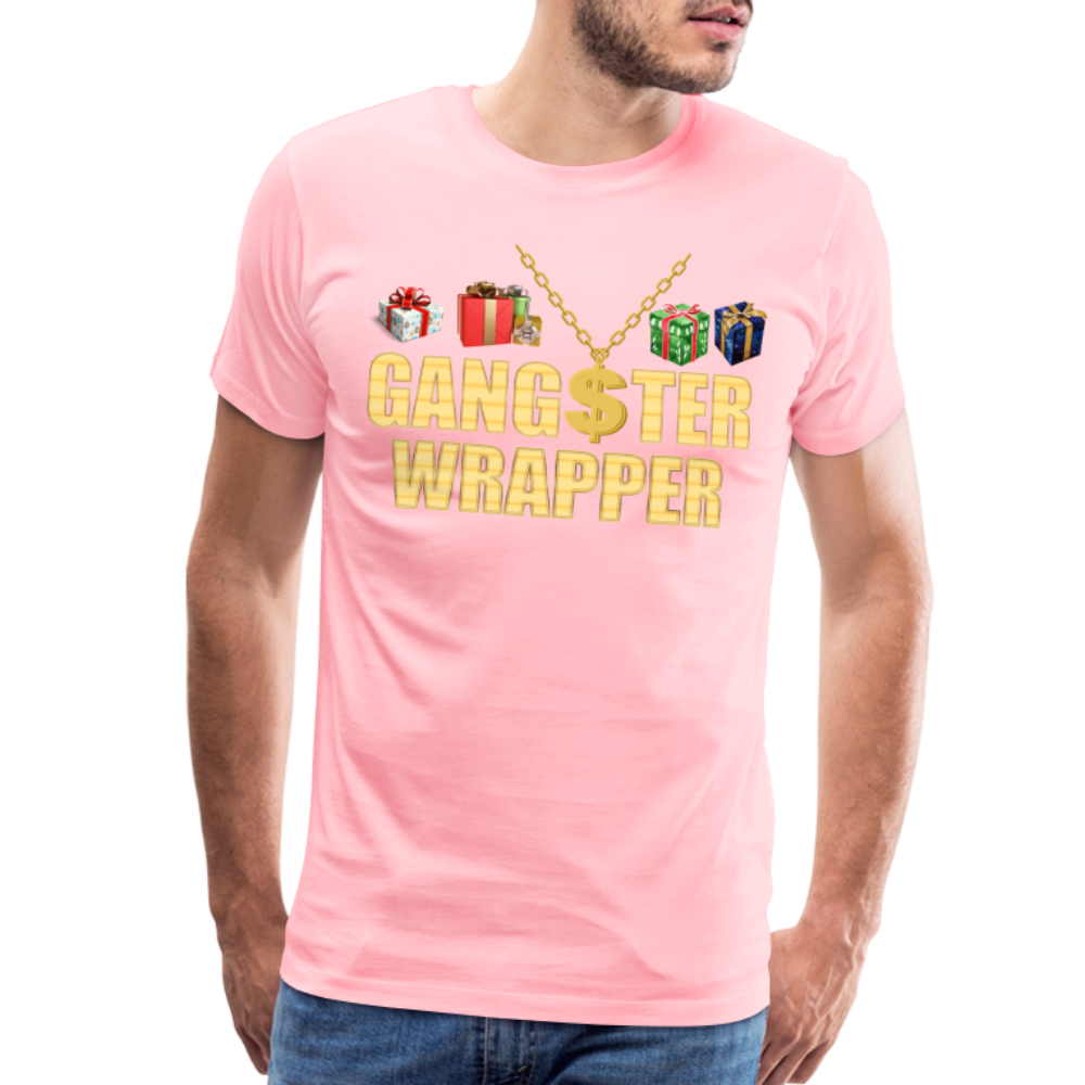 Gangster Wrapper Shirt, Gangsta Wrapper T-Shirt, Gangsta Wrapper Tshirt, Gangsta Wrapper Shirt, Funny Christmas Shirt, Wrapping Shirt - pink