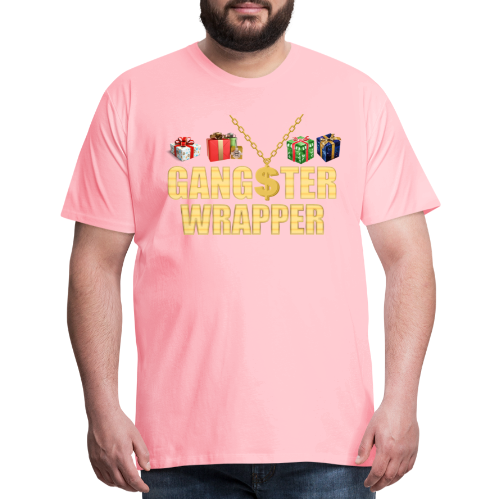 Gangster Wrapper Shirt, Gangsta Wrapper T-Shirt, Gangsta Wrapper Tshirt, Gangsta Wrapper Shirt, Funny Christmas Shirt, Wrapping Shirt - pink