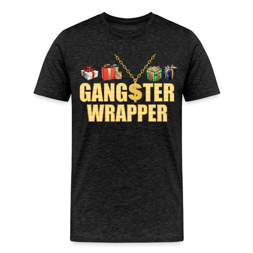 Gangster Wrapper Shirt, Gangsta Wrapper T-Shirt, Gangsta Wrapper Tshirt, Gangsta Wrapper Shirt, Funny Christmas Shirt, Wrapping Shirt - charcoal grey