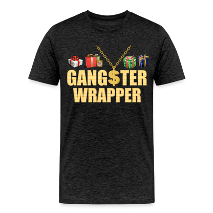 Gangster Wrapper Shirt, Gangsta Wrapper T-Shirt, Gangsta Wrapper Tshirt, Gangsta Wrapper Shirt, Funny Christmas Shirt, Wrapping Shirt - charcoal grey